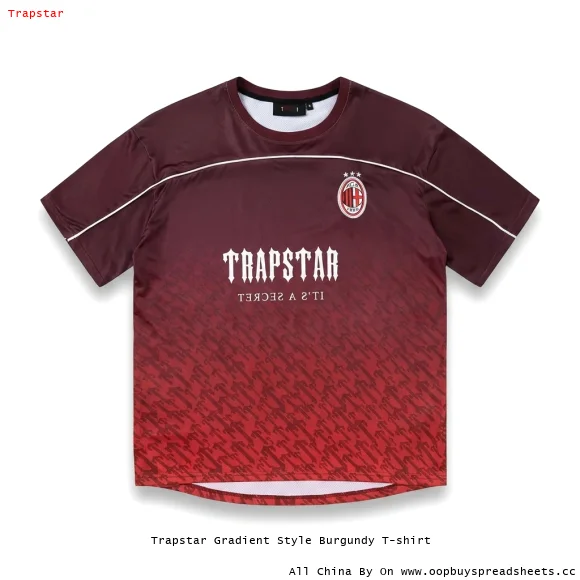 Trapstar Gradient Style Burgundy T-shirt