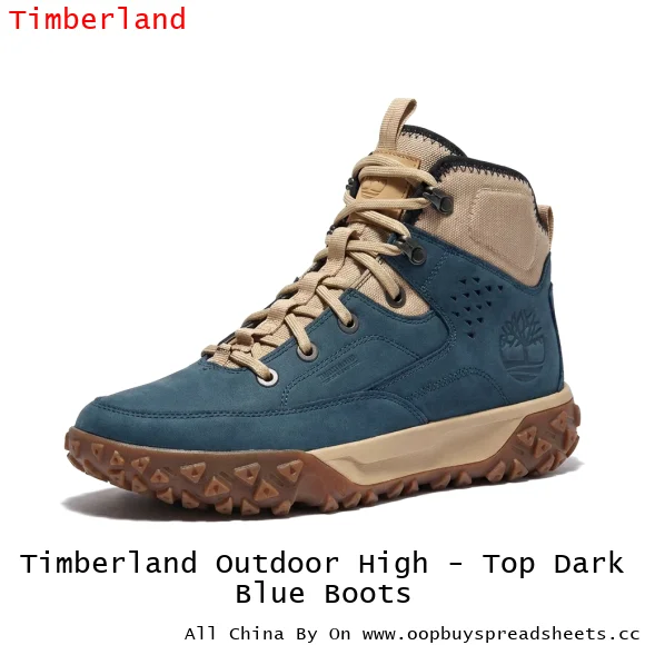 Timberland Outdoor High - Top Dark Blue Boots