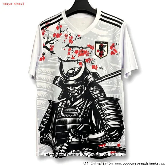 Tokyo Ghoul Samurai Style White T-shirt