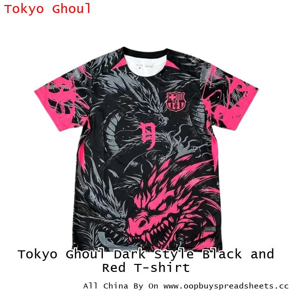 Tokyo Ghoul Dark Style Black and Red T-shirt