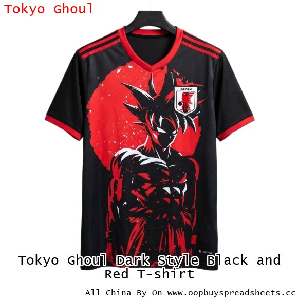 Tokyo Ghoul Dark Style Black and Red T-shirt