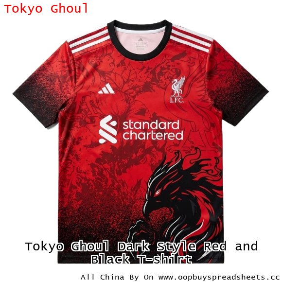 Tokyo Ghoul Dark Style Red and Black T-shirt