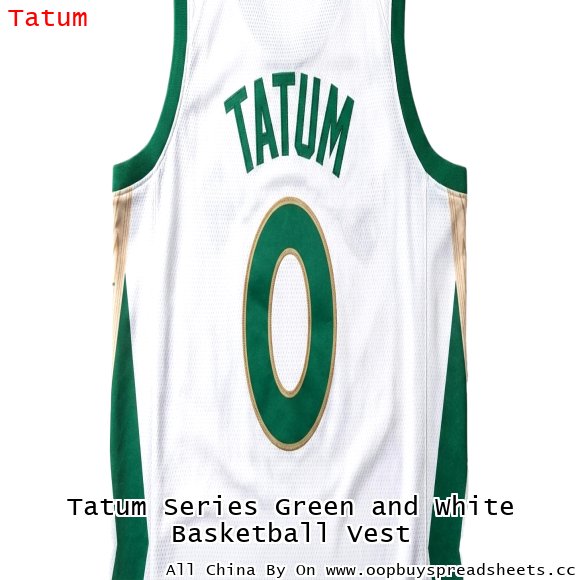 Tatum Series Green and White Basketball Vest
