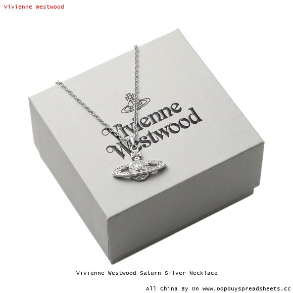 Vivienne Westwood Saturn Silver Necklace