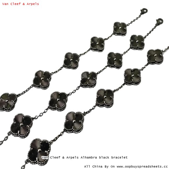 Van Cleef & Arpels Alhambra black bracelet
