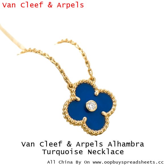 Van Cleef & Arpels Alhambra Turquoise Necklace