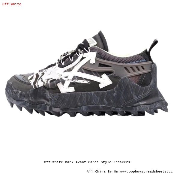 Off-White Dark Avant-Garde Style Sneakers