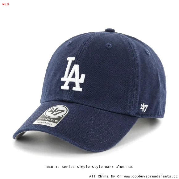MLB 47 Series Simple Style Dark Blue Hat