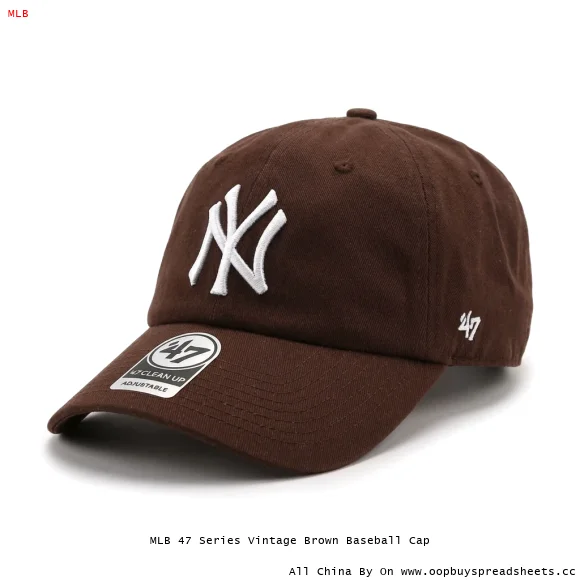 MLB 47 Series Vintage Brown Baseball Cap