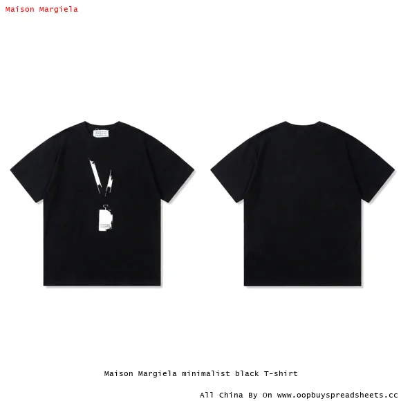 Maison Margiela minimalist black T-shirt