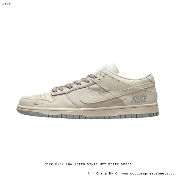 Nike Dunk Low Retro Style Off-White Shoes