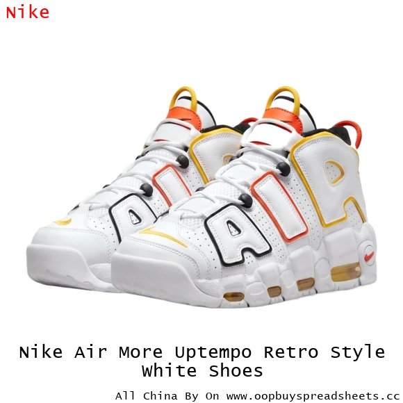 Nike Air More Uptempo Retro Style White Shoes