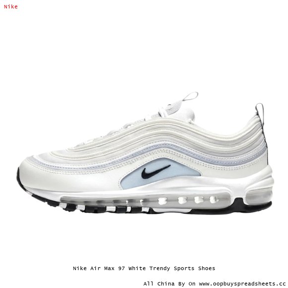 Nike Air Max 97 White Trendy Sports Shoes