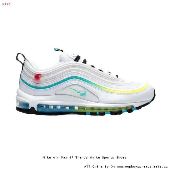 Nike Air Max 97 Trendy White Sports Shoes