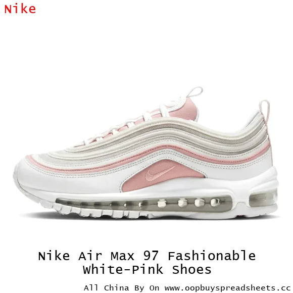 Nike Air Max 97 Fashionable White-Pink Shoes