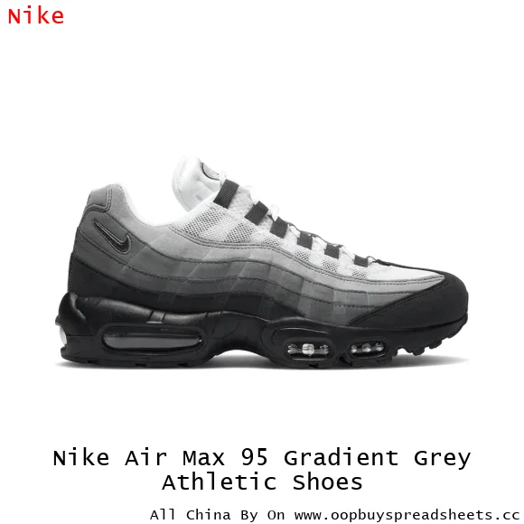 Nike Air Max 95 Gradient Grey Athletic Shoes