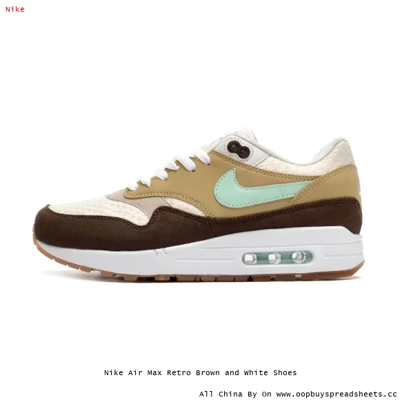 Nike Air Max Retro Brown and White Shoes