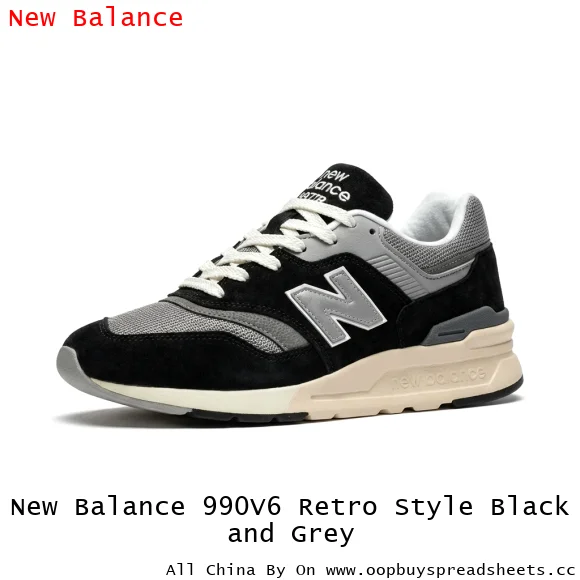 New Balance 990V6 Retro Style Black and Grey