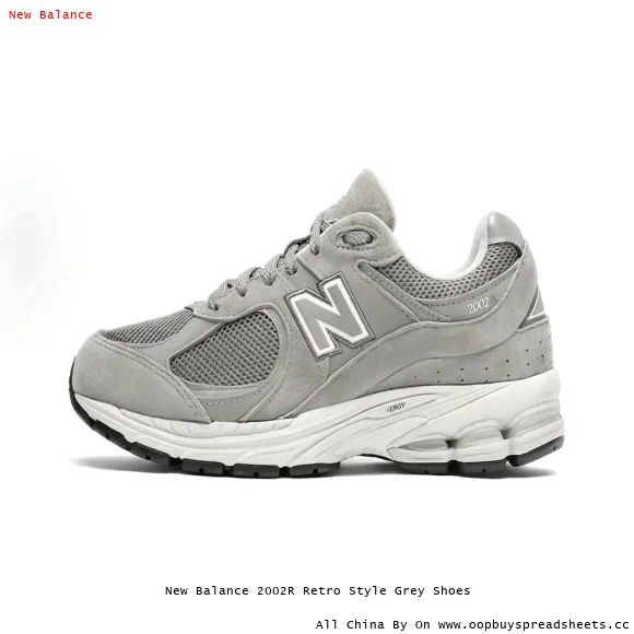New Balance 2002R Retro Style Grey Shoes
