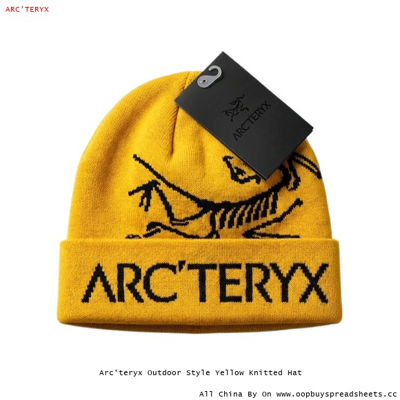 Arc'teryx Outdoor Style Yellow Knitted Hat