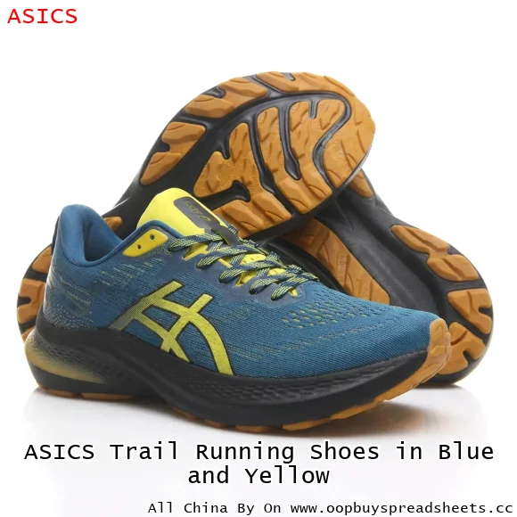 ASICS Trail Running Shoes in Blue and Yellow