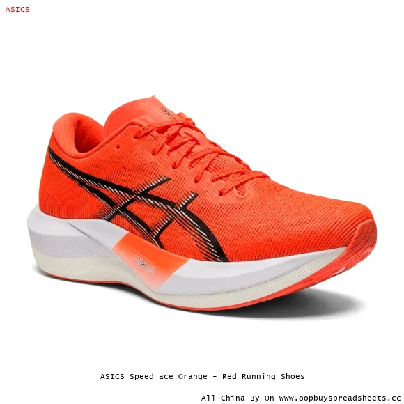 ASICS Speed ace Orange - Red Running Shoes