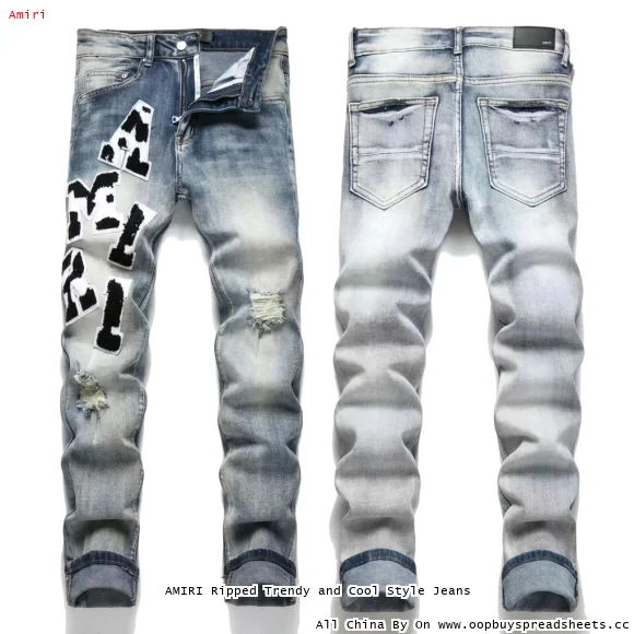 AMIRI Ripped Trendy and Cool Style Jeans