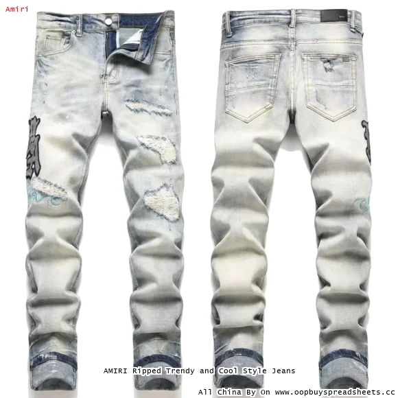 AMIRI Ripped Trendy and Cool Style Jeans