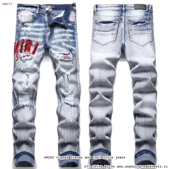 AMIRI ripped trendy and cool style jeans