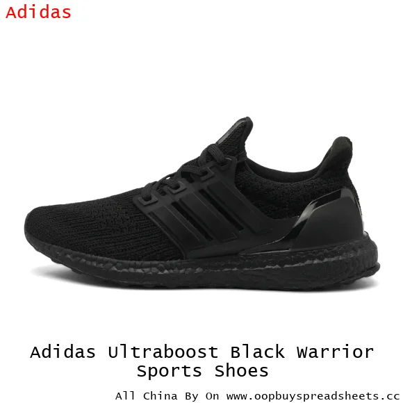 Adidas Ultraboost Black Warrior Sports Shoes