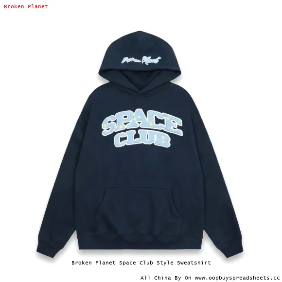 Broken Planet Space Club Style Sweatshirt