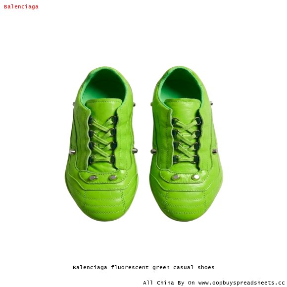 Balenciaga fluorescent green casual shoes