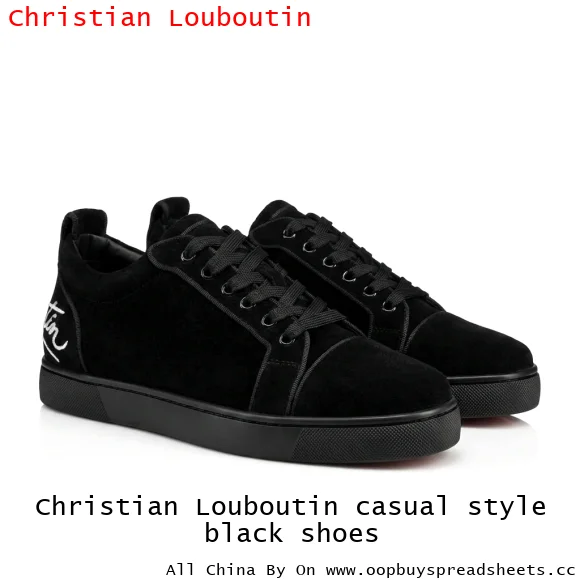 Christian Louboutin casual style black shoes