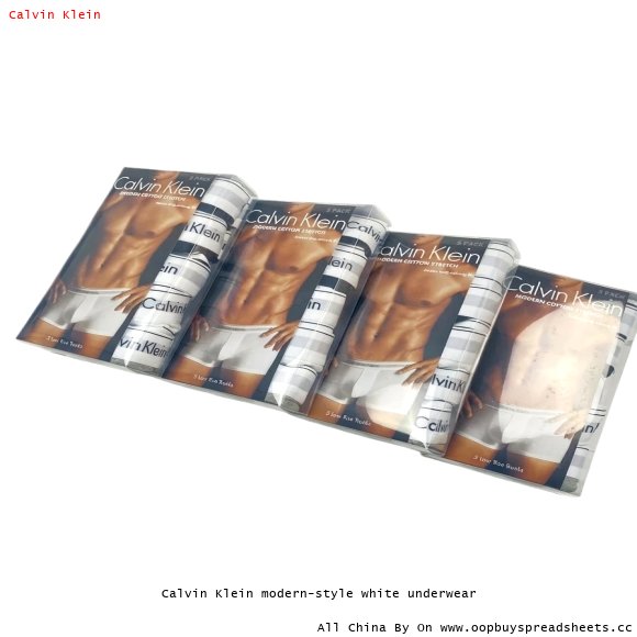 Calvin Klein modern-style white underwear