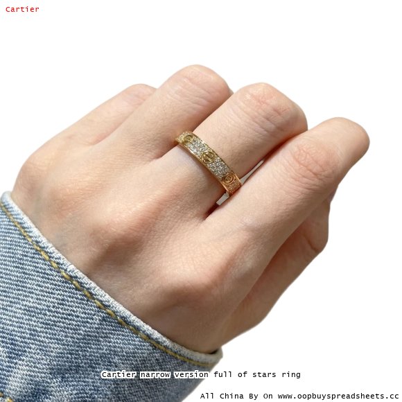 Cartier narrow version full of stars ring