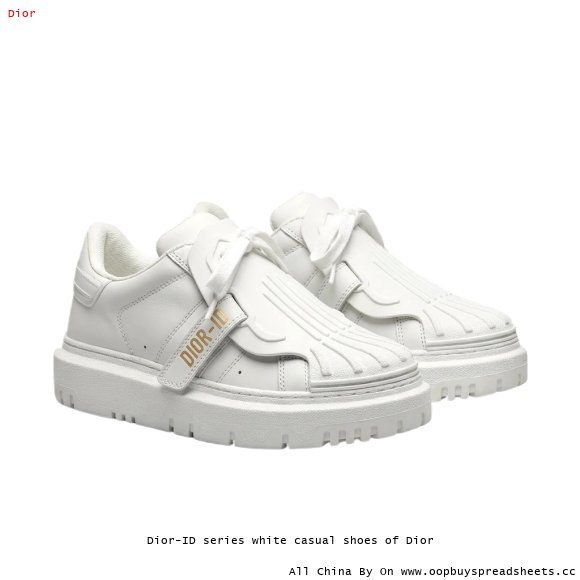 Dior-ID series white casual shoes of Dior