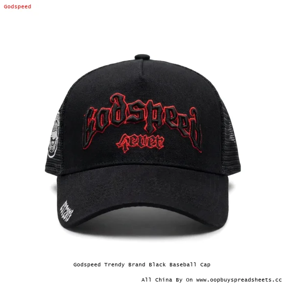 Godspeed Trendy Brand Black Baseball Cap