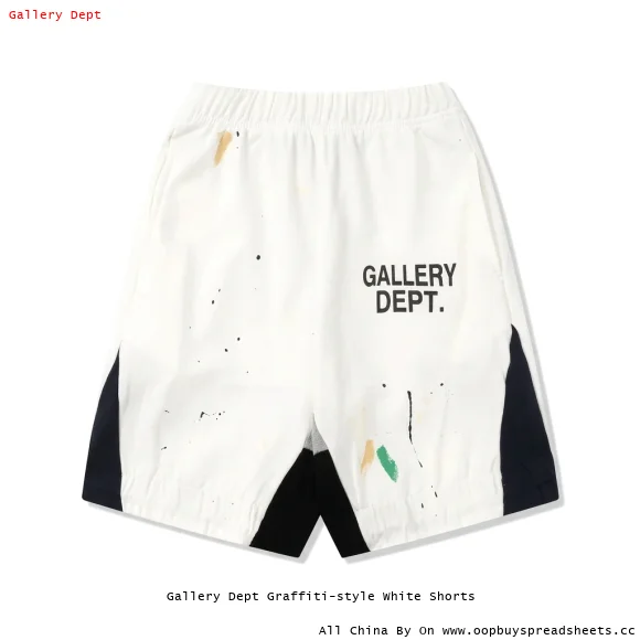 Gallery Dept Graffiti-style White Shorts