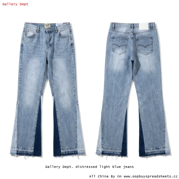 Gallery Dept. distressed light blue jeans