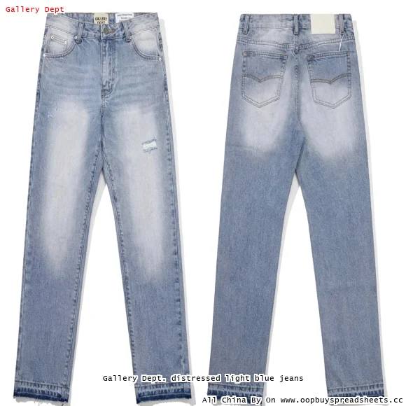 Gallery Dept. distressed light blue jeans