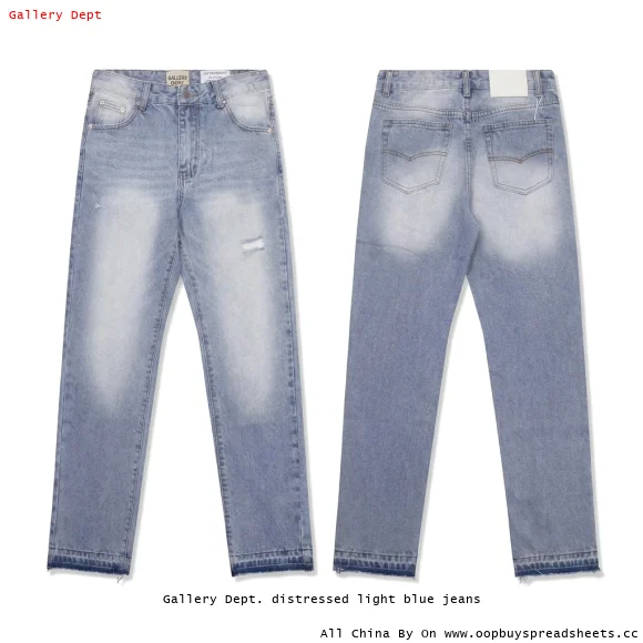 Gallery Dept. distressed light blue jeans