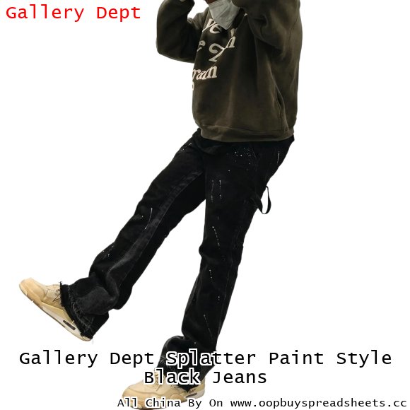 Gallery Dept Splatter Paint Style Black Jeans