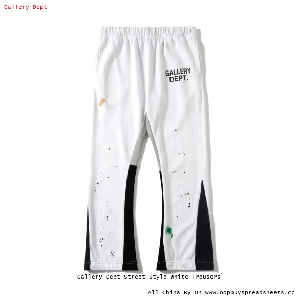 Gallery Dept Street Style White Trousers