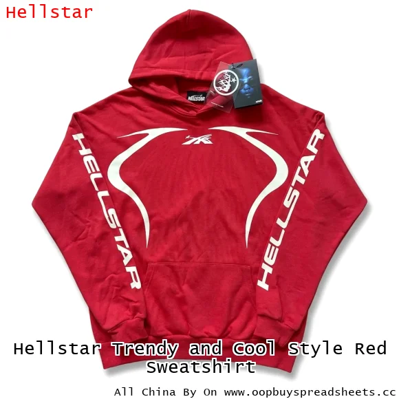 Hellstar Trendy and Cool Style Red Sweatshirt