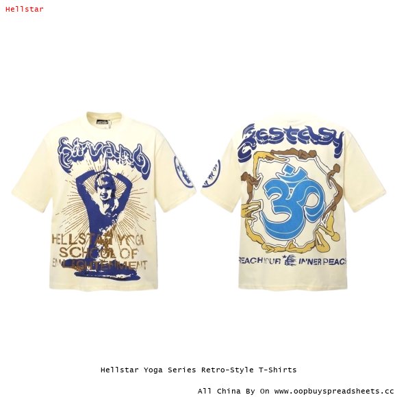 Hellstar Yoga Series Retro-Style T-Shirts