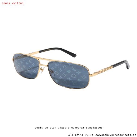 Louis Vuitton Classic Monogram Sunglasses