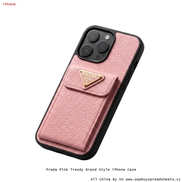 Prada Pink Trendy Brand Style iPhone Case