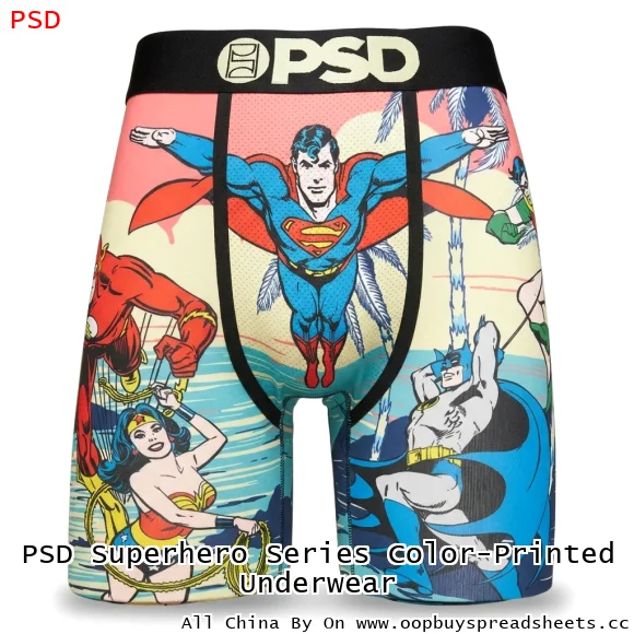 PSD Superhero Series Color-Printed Underwear