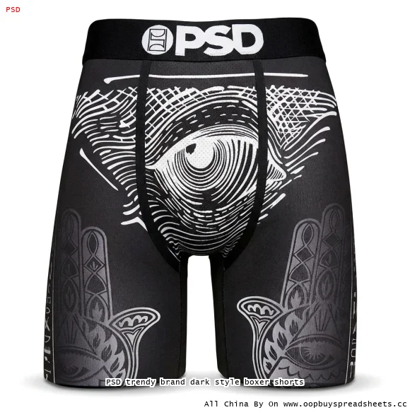 PSD trendy brand dark style boxer shorts