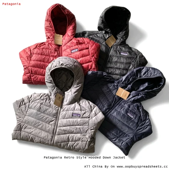 Patagonia Retro Style Hooded Down Jacket